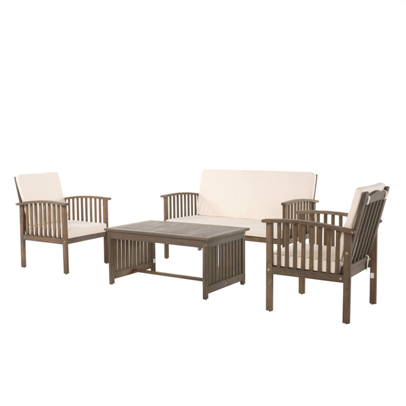 4Pc Chat Set, Gray