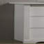 Commode 6 tiroirs, l 57 po avec poignées noires-1295492026