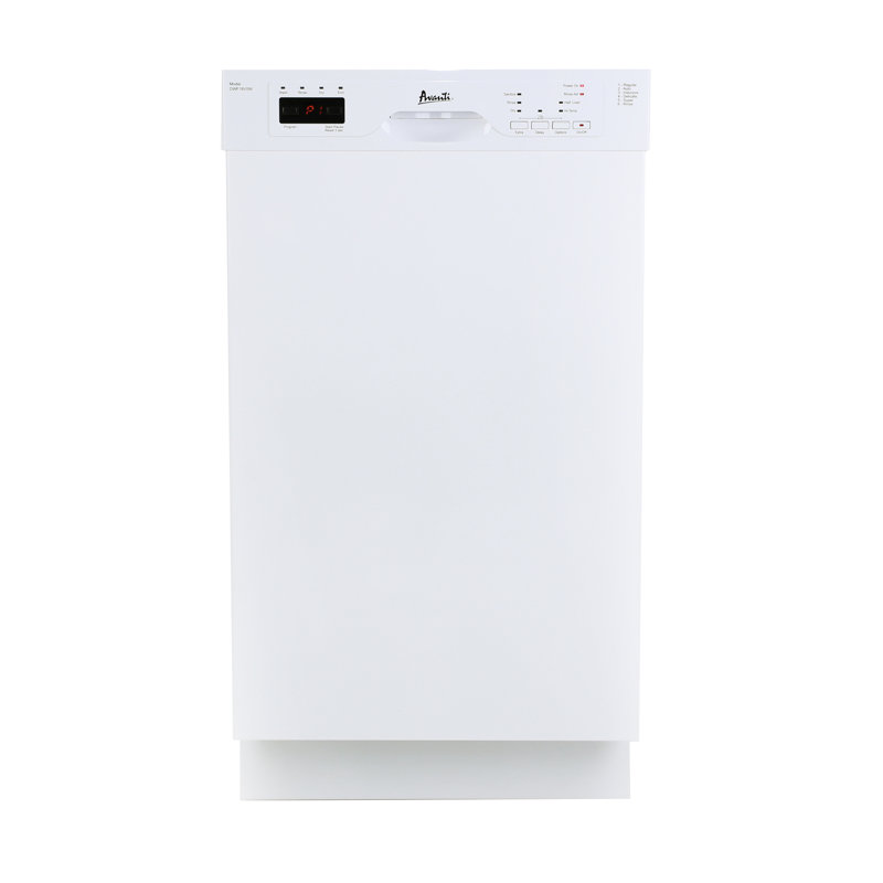 Avanti 18" Built In Dishwasher, White