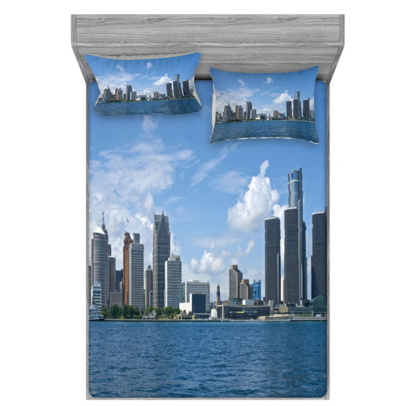 Microfiber Sheet Set, Queen Sheet Set with Fitted Sheet