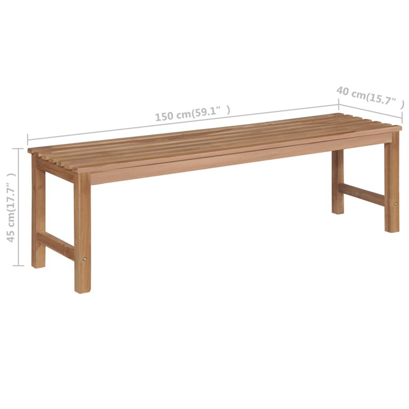 Donham Outdoor Bench, Cream