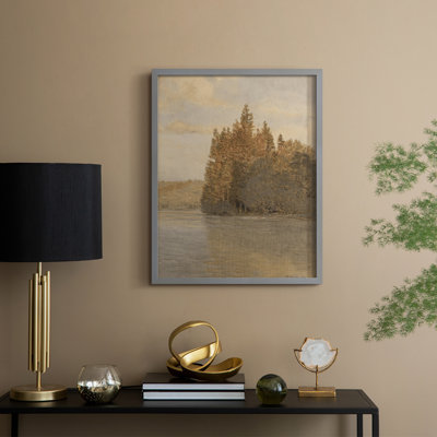 Vintage Landscape CLXX Framed Print - Solid Wood