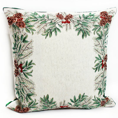 Floral Square Cushion Cover