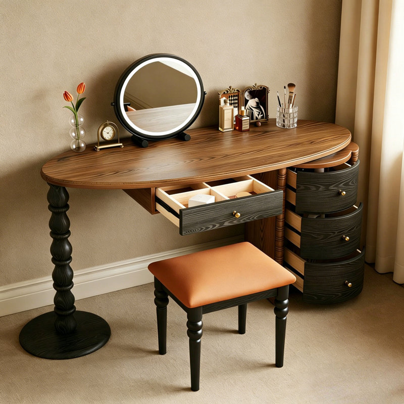 Coiffeuse Vintage, 29.53" H x 39.37" W x 15.75" D