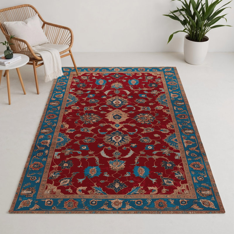 Tapis d'intérieur et d'extérieur Tabriz, Rectangle 5 pi x 7 pi