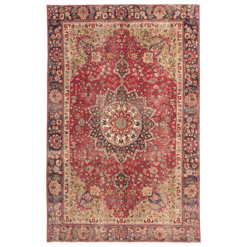 Tapis rouge Antalya Vintage 5 pi 11 po x 9 pi 3 po