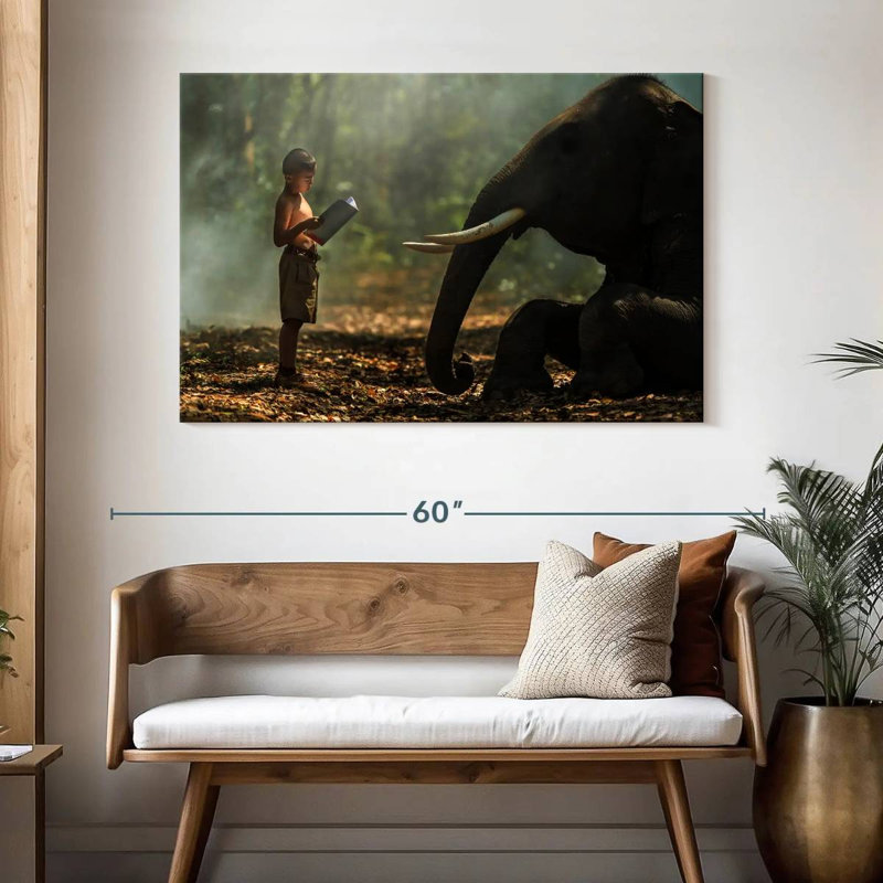 «Brampt Elephant Bedtime Story», H 32 po x l 48 po