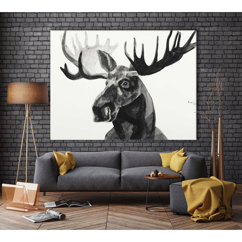 « Watercolor Moose » par Ben Gordon, reproduction d’art sur toile