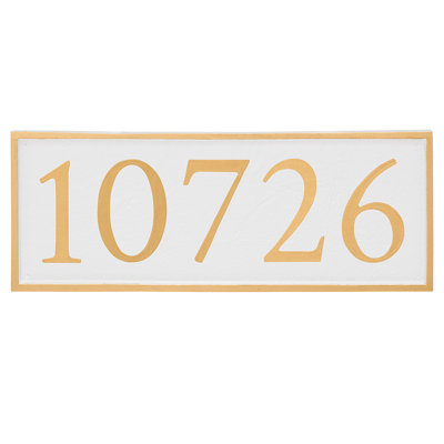 Serif 1-Line Wall Address Plaque