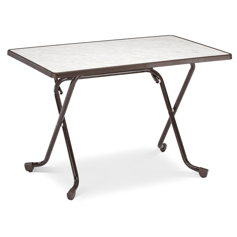 Madrid Folding Table Rectangular 110X70 Cm, Brown