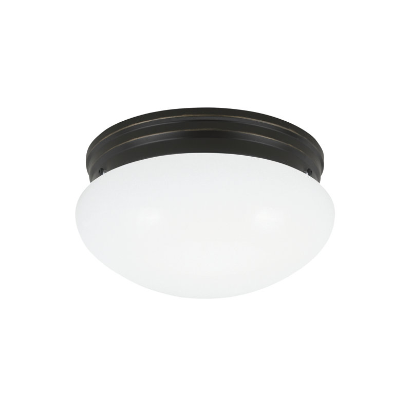 Webster Glass Flush Mount, Yes, Bronze