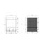 Meuble-lavabo de 20 po avec lavabo en acier inoxydable-1716808175