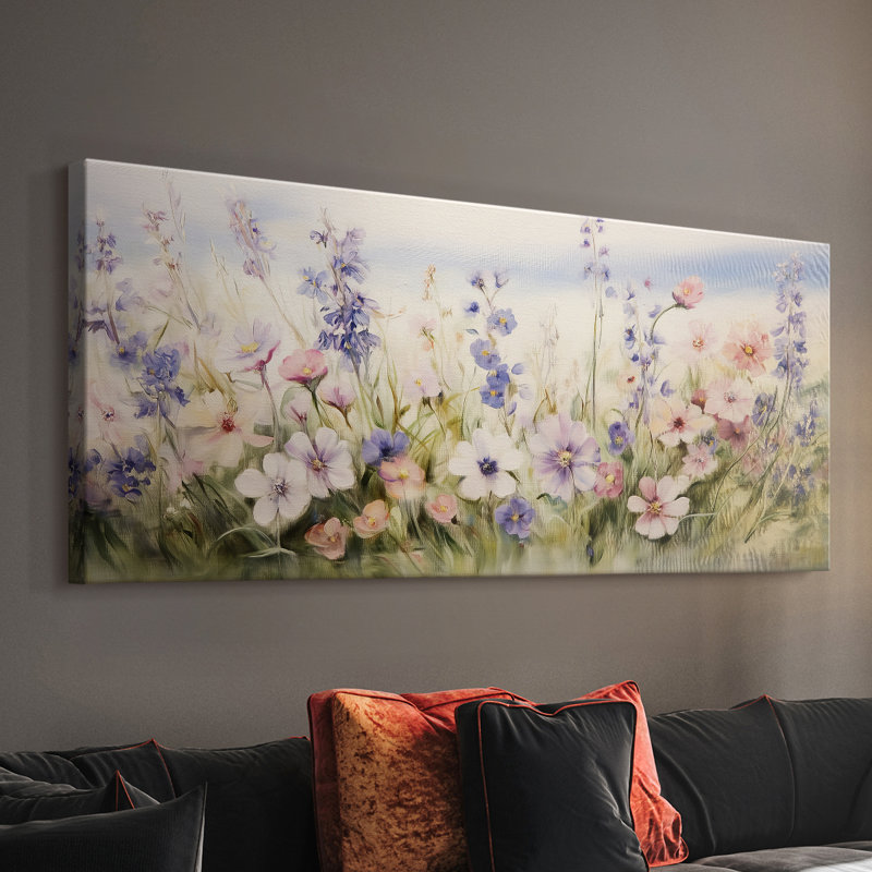Botanical Series-CC XXII - Toile tendue avec châssis - Prêt à être accroché, H 12 po x l 30 po