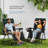 Oversized Padded Zero Gravity Reclining Lounge Chair with Cup Holder Tray and Headrest-130104061-130104064