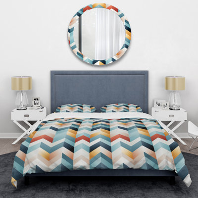 Scandinavian Simplicity Geometric Geometric Shapes Duvet Cover