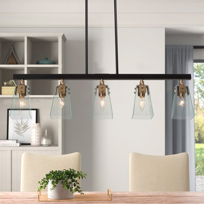 Abrielle 5 - Light Kitchen Island Linear Pendant