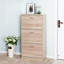 Armoire de rangement pour chaussures à 3 tiroirs, range-chaussures en bois à 3 niveaux pour vestibule