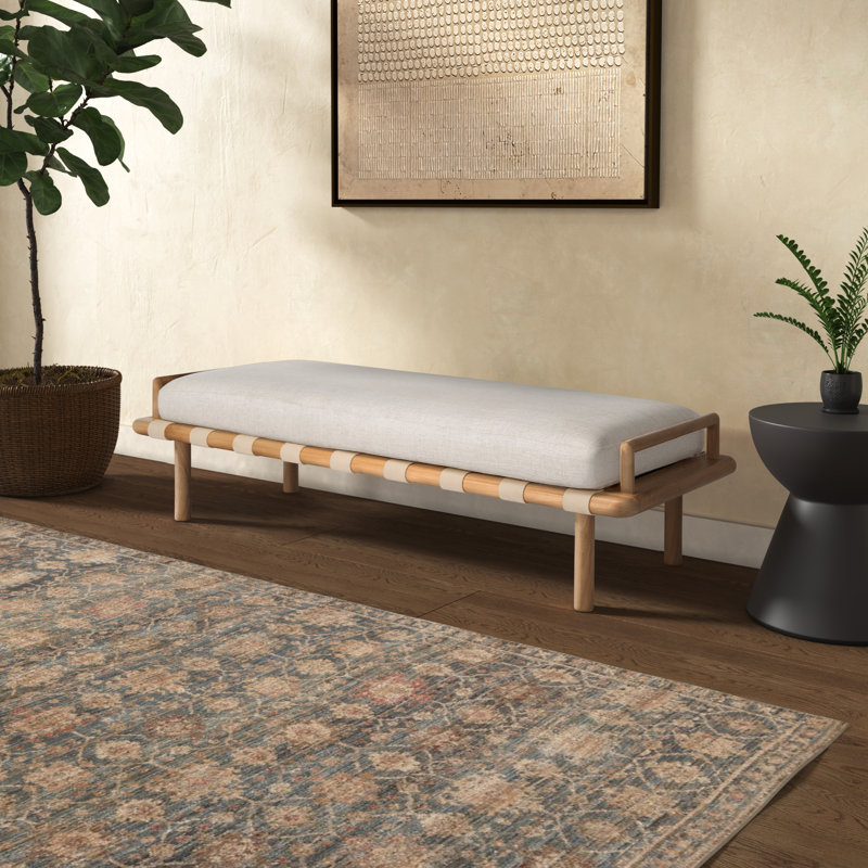 Constantine Upholstered Bench, Natural