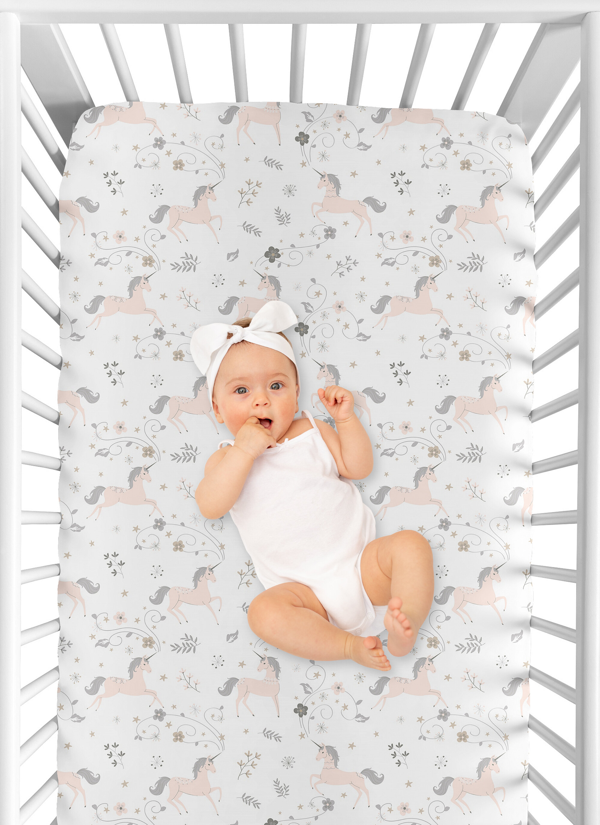 Sweet Jojo Designs Unicorn Fitted Crib Sheet & Reviews | Wayfair