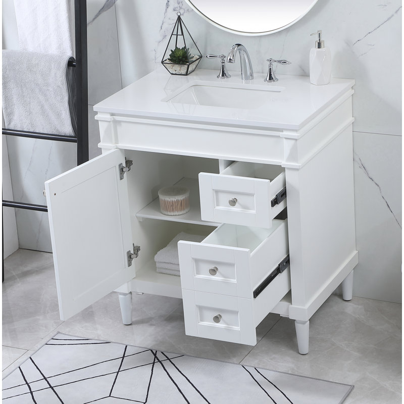 Ensemble de meuble-lavabo simple 32 po Readington, Blanc