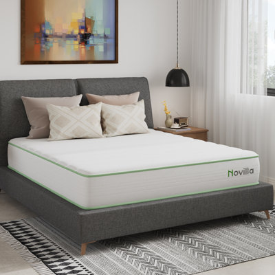 Novilla 6"/8"10"/12"/14"Medium Cooling Gel Memory Foam Hybrid Mattress, CertiPUR-US, OEKO-TEX Certified by Novilla