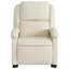  Fauteuil inclinable électrique électrique de massage en similicuir crème