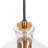 Emanoila 1 - Light Single Mini Pendant with Fluted Ripple Textured Glass