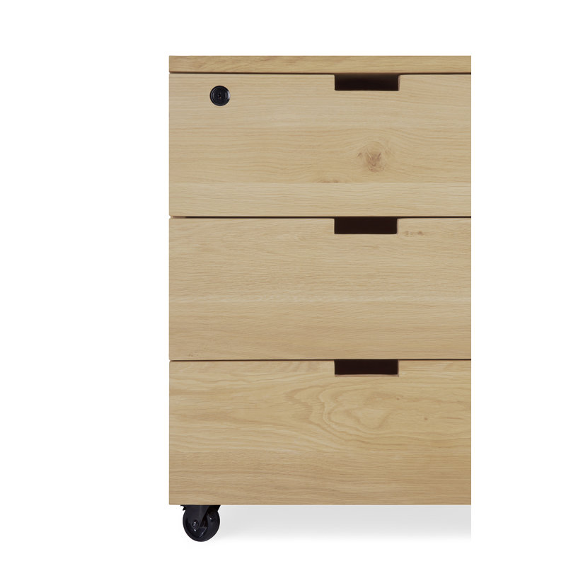 Billy 3 Drawer Storage Drawer, Oak
