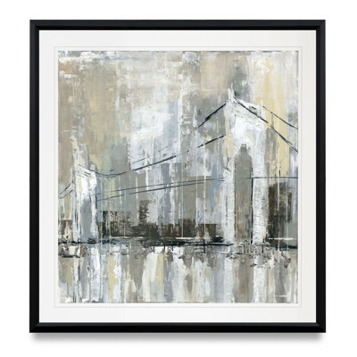 « midtown bridge i », reproduction de peinture à l’huile sur toile tendue