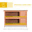 Maison pour petits animaux en bois 54 po avec 2 portes verrouillables, plateau sans fuites et toit imperméable pour l'extérieur / l'intérieur-745615102