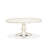5 Piece Dinner Table Set Includes A Wood Table and 4 Platinum Gray Polyester Fabric Kitchen Chairs with Stylish Back- Linen White Finish-487498764-487498761-535942064