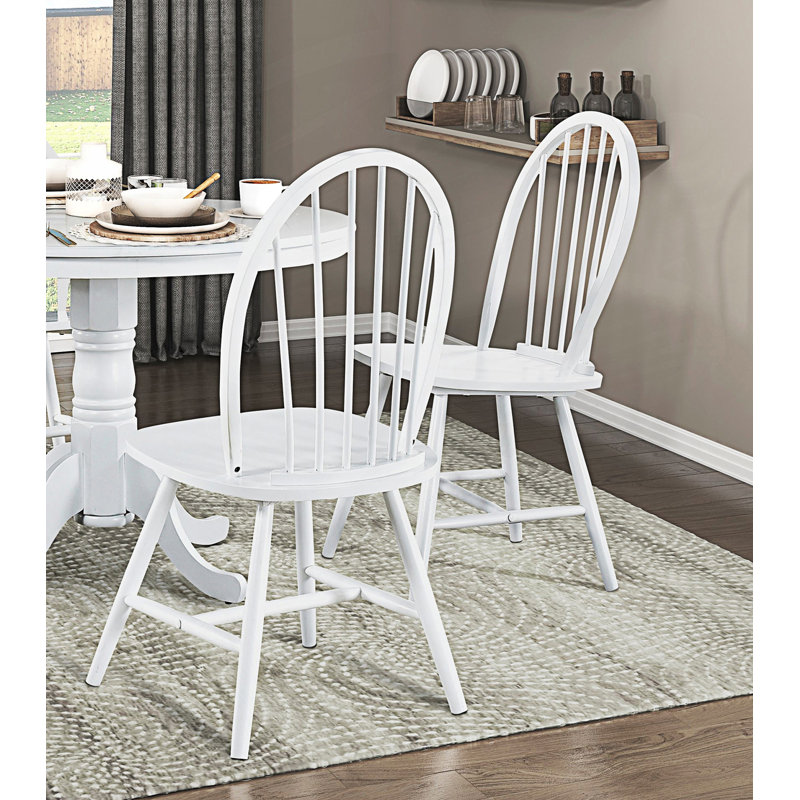 Ensemble de 2 chaises d'appoint de style campagnard