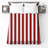 Red Vertical Stripes Quilted Bedspread All Sizes-126176606