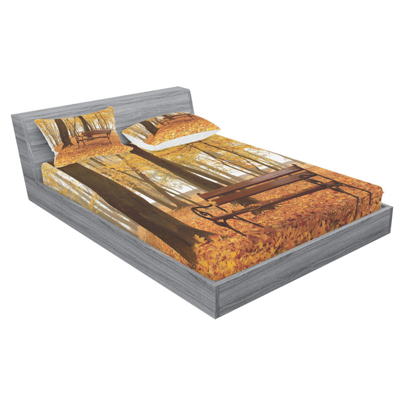 Microfiber Sheet Set, Queen Sheet Set with Fitted Sheet