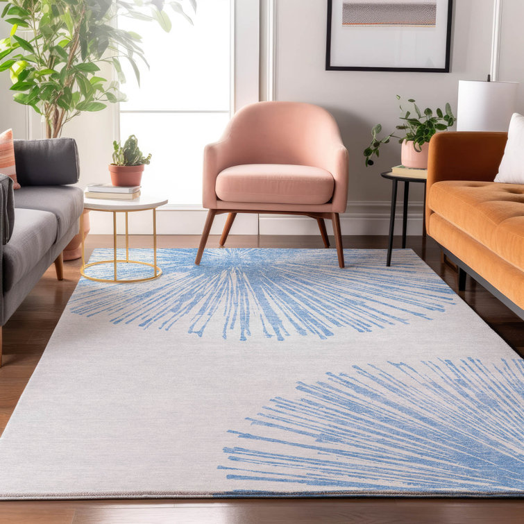 Premium Machine Washable Cerrito Denim Rug