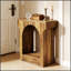 Arched Design End Table, 2-Tier Tea Table with Wood Hall Table for Modern and Elegant Living Spaces