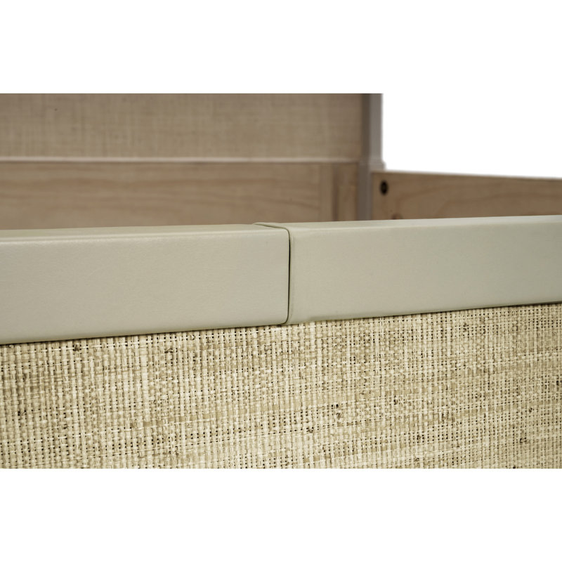 Water Upholstered Wingback Bed