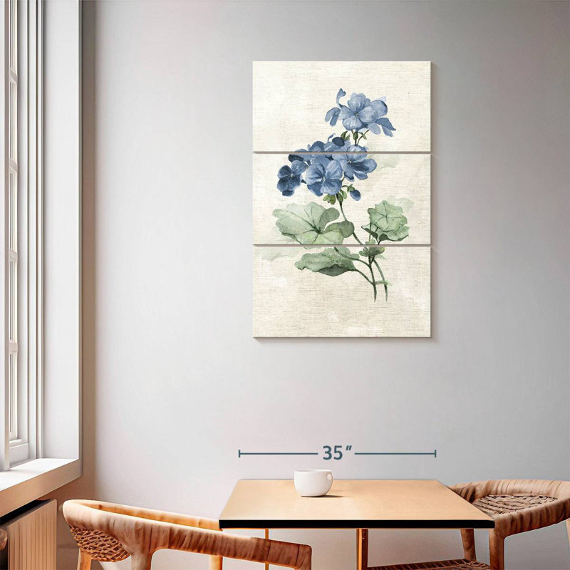 Harnek Farmhouse Periwinkle I, 57" H x 36" W