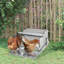 Mangeoire automatique pour poulets de volaille 25 lb - Acier galvanisé et aluminium, pour créer une capacité d'accueil, réduire le gaspillage et les coûts