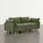 Solena 92" W 2-Piece Upholstered Modular Sofa With Solid Wood Base-1729065997