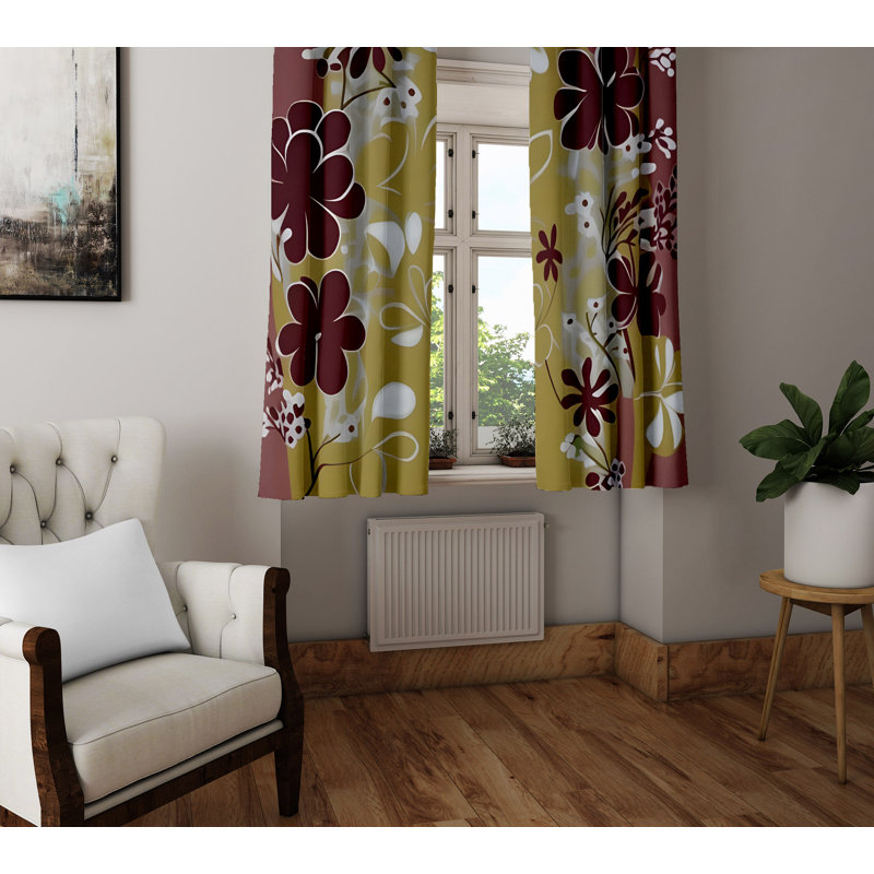 Paire de rideaux semi-transparents en polyester Contessa, L 40 po x L 61 po