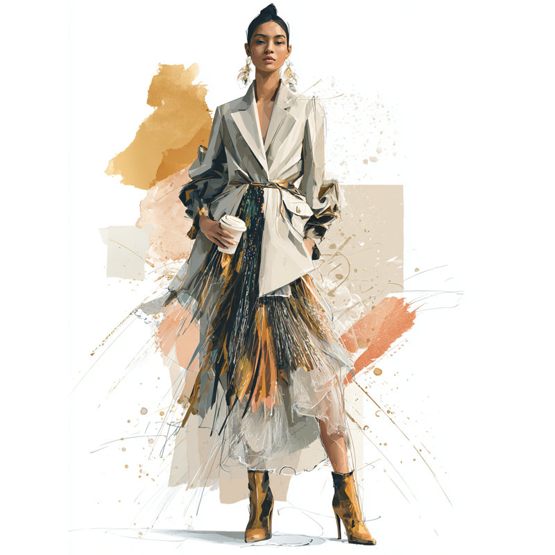 Street Glamour Wrapped Canvas Wall Art, 40" H x 30" W