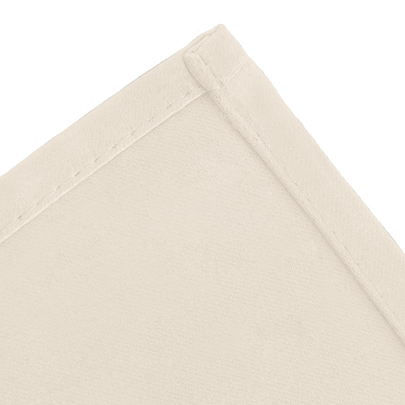 100% Room Darkening Blackout Eyelet Curtains (Set Of 2) , Cream, 168cm Width x 137cm Drop