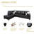 Bawan Faux Leather L-Shaped Sectional-2029014146-2029014198
