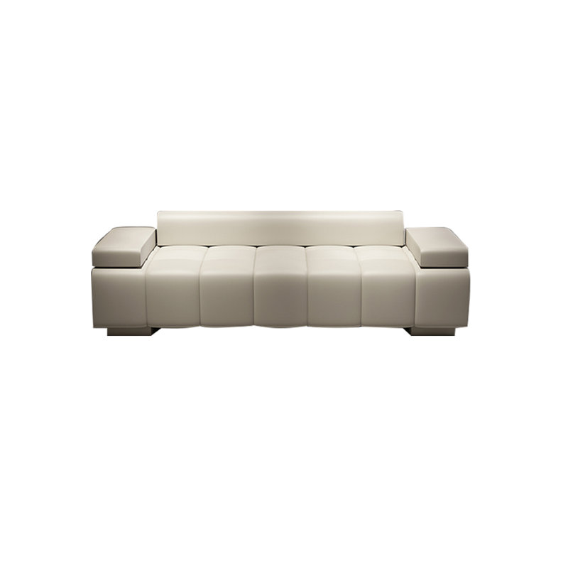 Banc rembourré Samika, Crème
