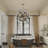25 - Light Sputnik Modern Linear Bubble Dining Chandelier with Gray  Glass