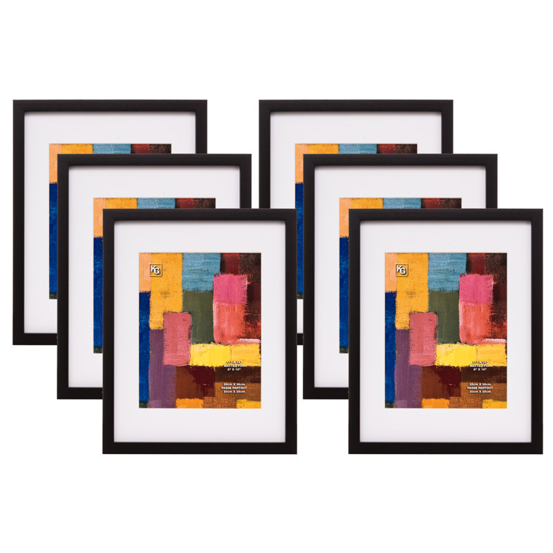 Black Matte Picture Frame with Mat