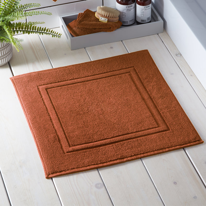 Markieth Non-Slip Bath Mat, Terracotta