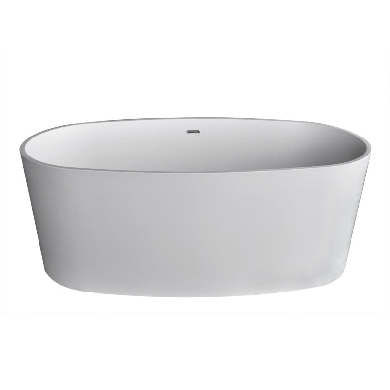 61.375'' x 31.125'' Freestanding Solid Surface Bathtub