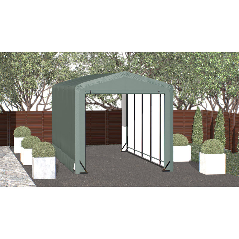 ShelterTube Wind and Snow-Load Rated Garage, 10x23x10 Green
